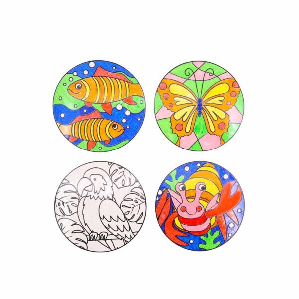 Anthony Peters - Animal - Themed Window Clings: 4 Pieces